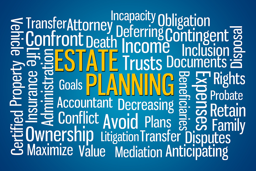 image of word cloud estate planning how to avoid probate Folsom El Dorado Hills